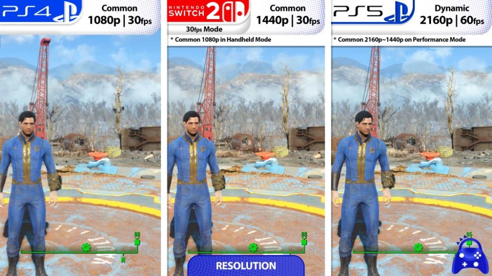 Fallout 4 Switch 2 Graphics Comparison Reveals Performance and Resolution Differences