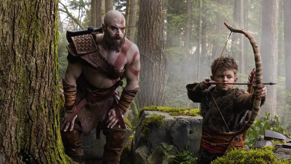 Here is your first look at live action Kratos and Atreus!
