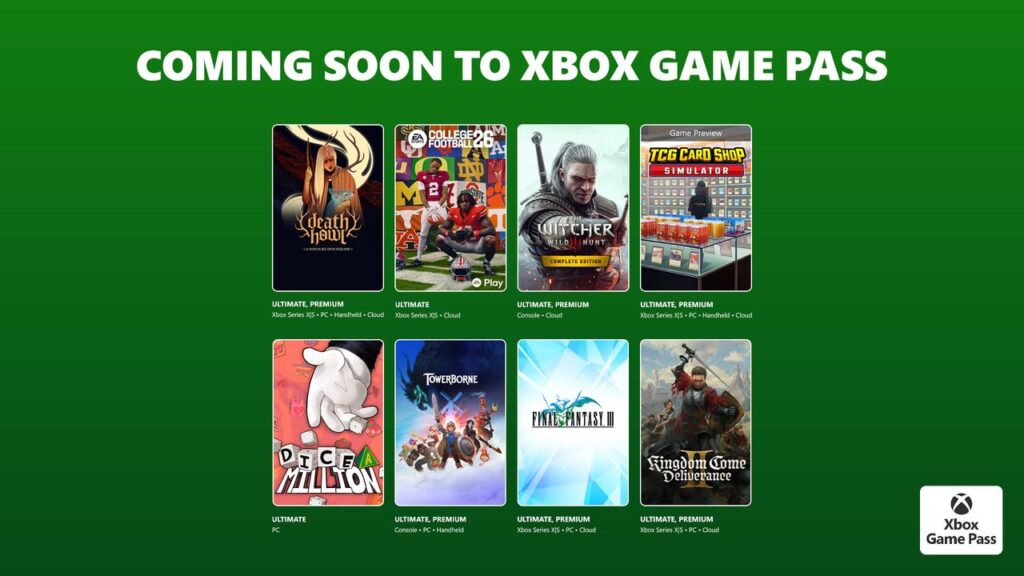 Xbox Game Pass reveals February 2026’s second batch of games — Kingdom Come Deliverance 2, Witcher 3, College Football 26, and more join the library