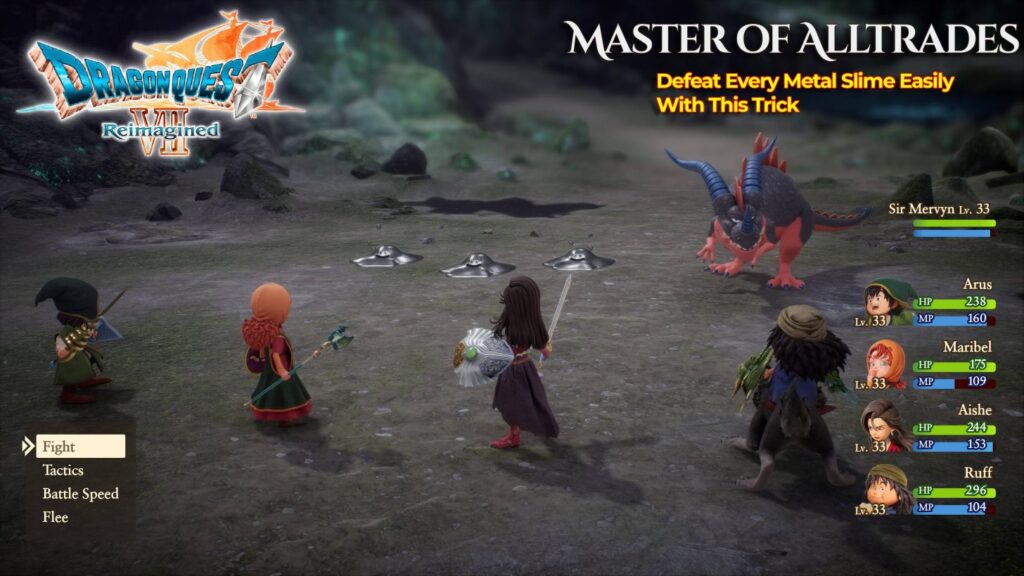 Master of Alltrades: Defeat Every Metal Slime in Dragon Quest VII Reimagined Easily With This Trick