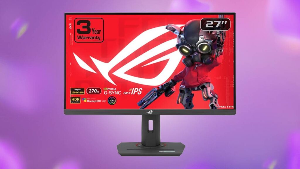 Excellent Asus 270Hz 1440p gaming monitor still available for less