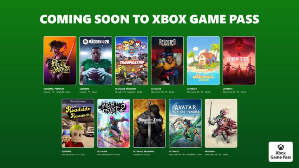 Xbox Game Pass February 2026 Wave 1 Games Revealed