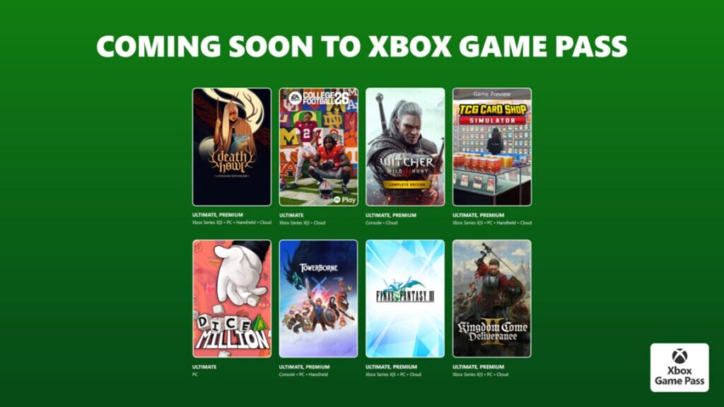 Xbox Game Pass Games for February Wave 2 Features Witcher 3, Kingdom Come: Deliverance 2 and More