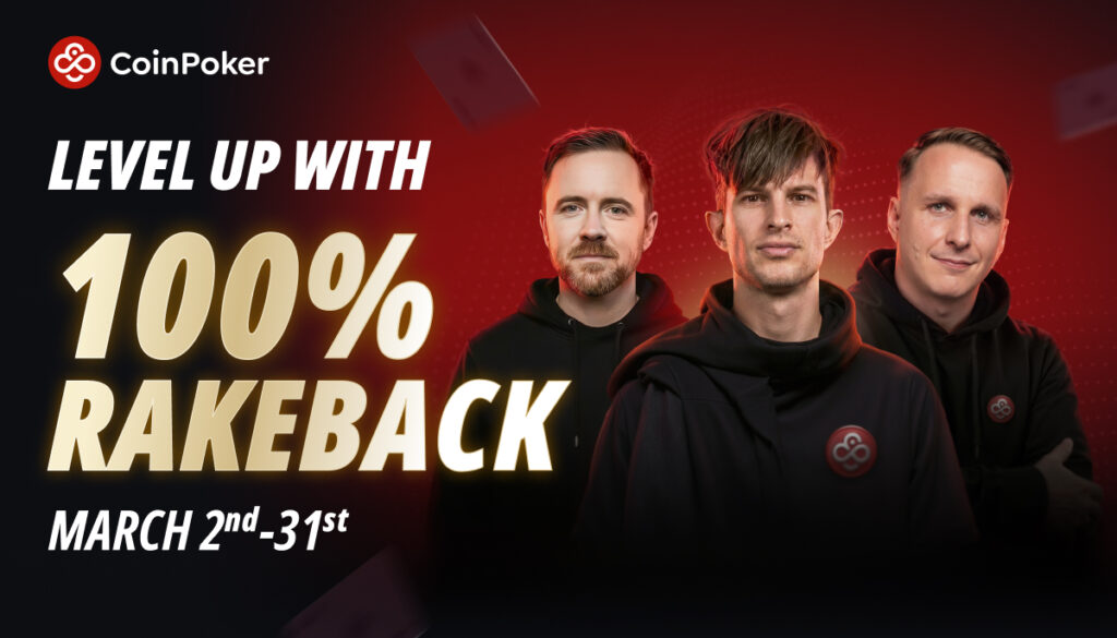 CoinPoker Launches 100% Rakeback Deal, Plus New Software, Games, and Features