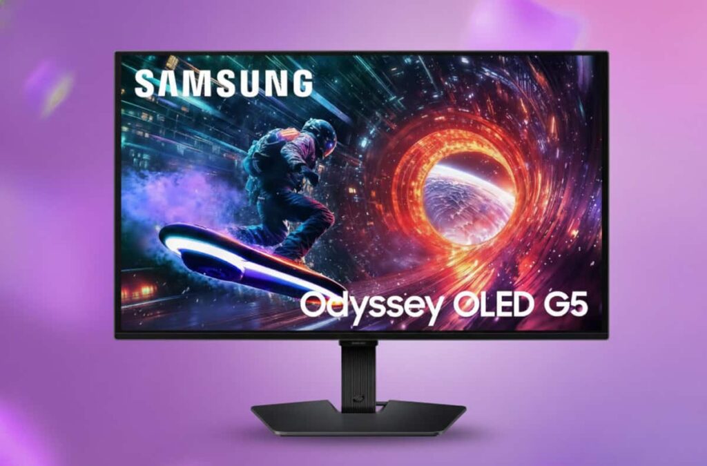 Samsung’s 27-inch Odyssey OLED G5 gaming monitor slides back to its lowest Amazon price