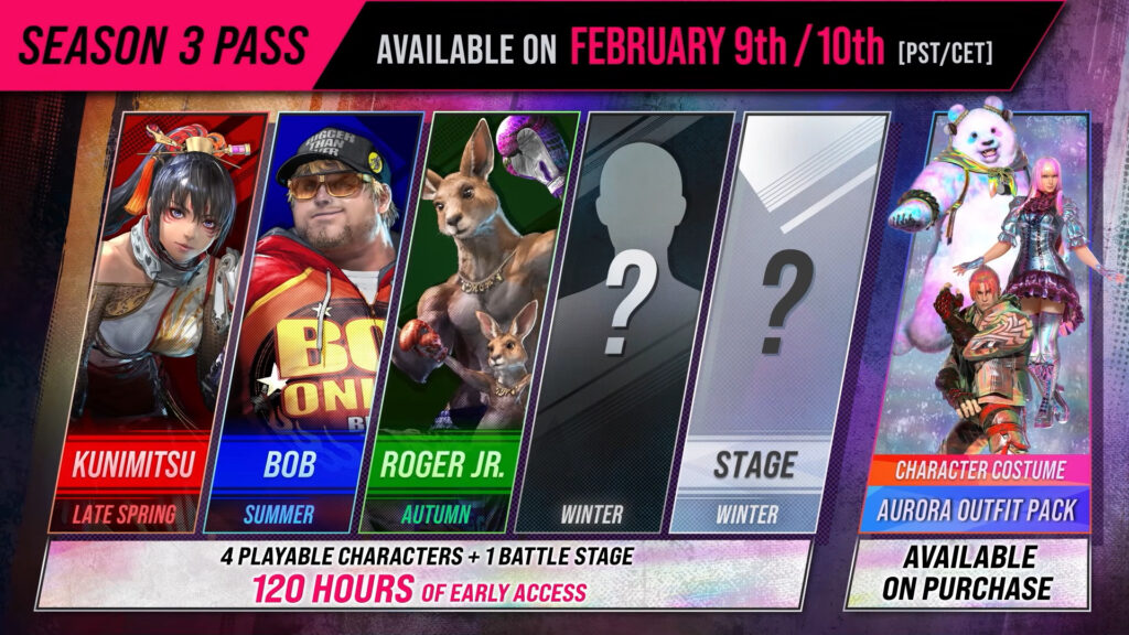 Tekken 8 Season 3 Announced With Kunimitsu, Bob, and Roger Jr. Coming This Year