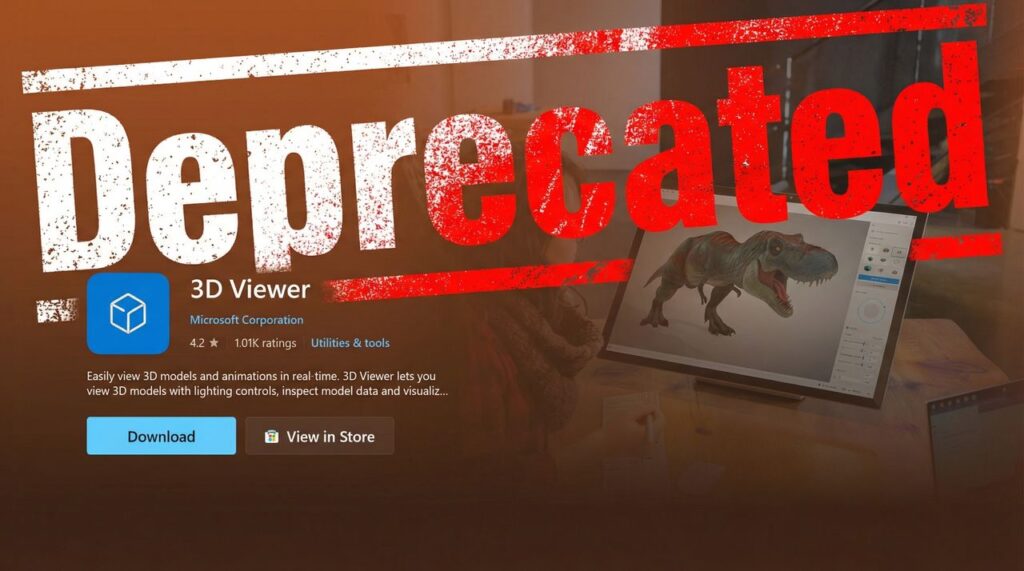 Microsoft quietly kills off 3D Viewer app — the Mixed Reality-era app will disappear from the Microsoft Store later this year