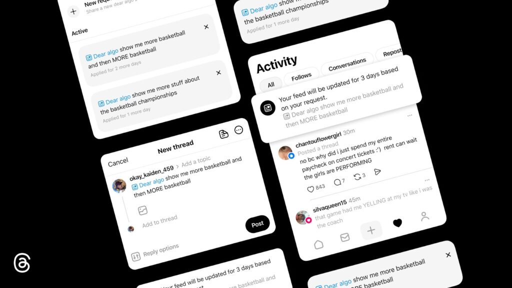 Threads’ new ‘Dear Algo’ feature lets you tell the algorithm what you want to see