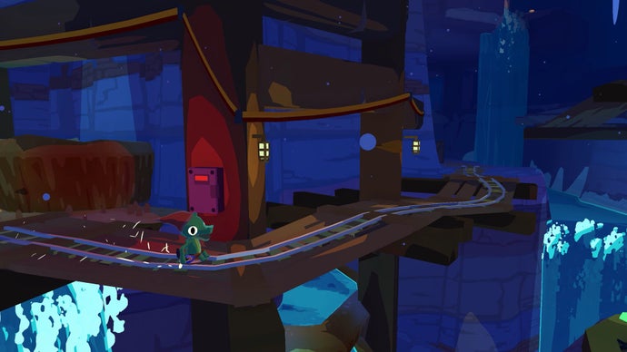 Pick up a dose of joy in Lil Gator Game’s underground, Zelda: Tears of the Kingdom-esque expansion In The Dark, out now