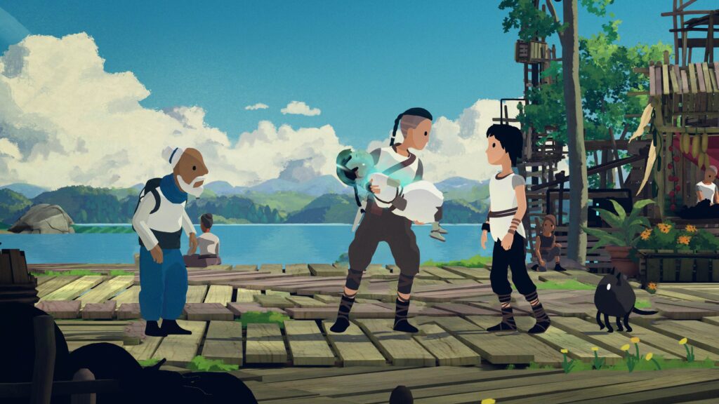 Planet of Lana 2: Children of the Leaf uses an invented language to enhance its story