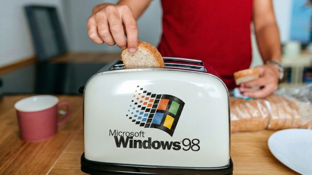 Windows 98 runs inside a smart toaster via ‘toast.exe’ — making breakfast retro with possibly the weirdest hack I’ve ever seen