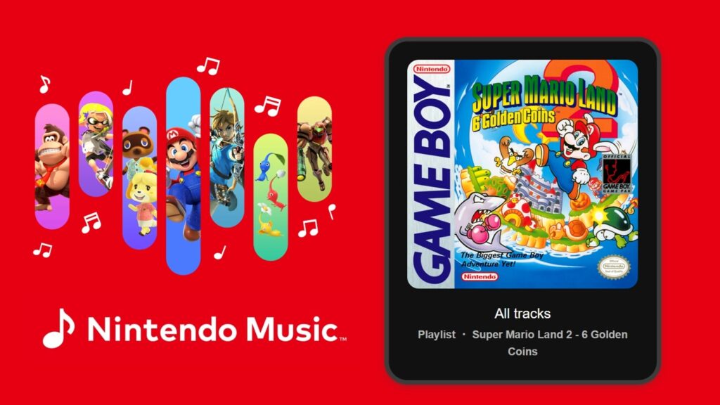 The Super Mario Land 2 OST is now available on Nintendo Music