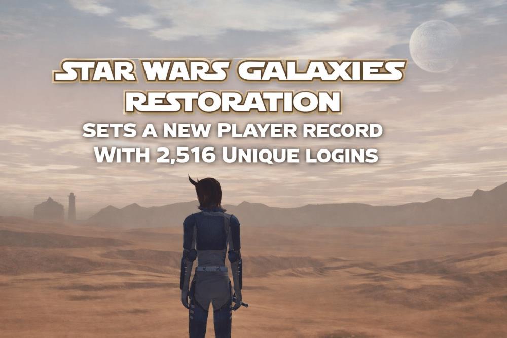 Star Wars Galaxies Restoration Sets a New Player Record With 2,516 Unique Logins