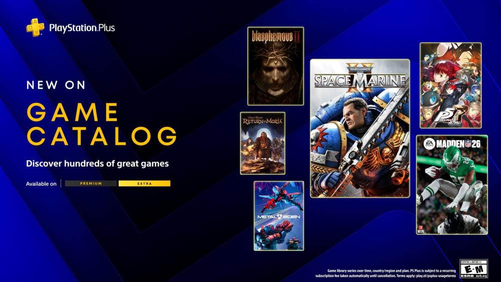 PlayStation Plus Game Catalog for March: Warhammer 40,000: Space Marine 2, Persona 5 Royal and more