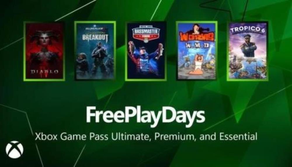 Free Play Days  Diablo IV, Killing Floor 3, Bassmaster Fishing, Worms W.M.D and Tropico 6