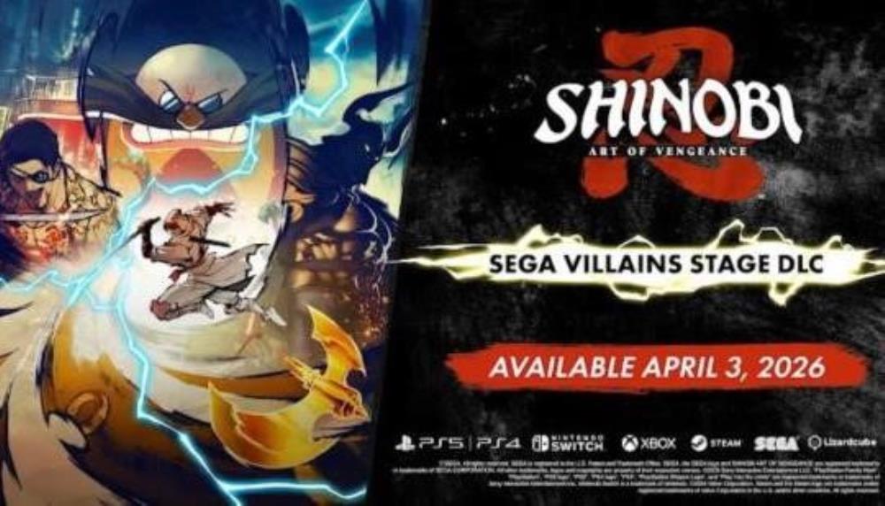 SHINOBI: Art of Vengeance ‘SEGA Villains’ DLC Launches April 3rd