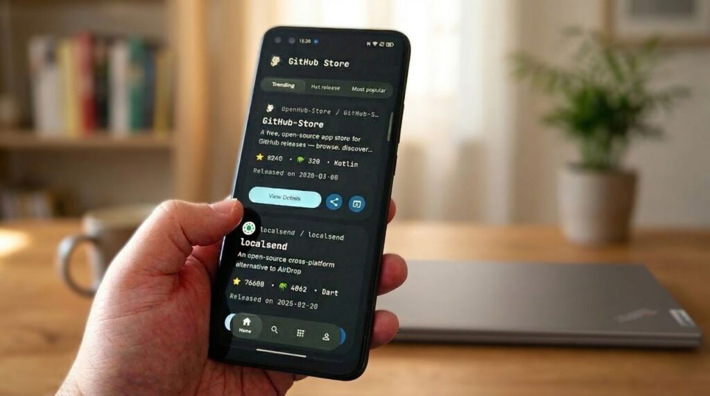 This open-source app turns Microsoft’s GitHub into an app store for your Android phone — and your Windows PC, too