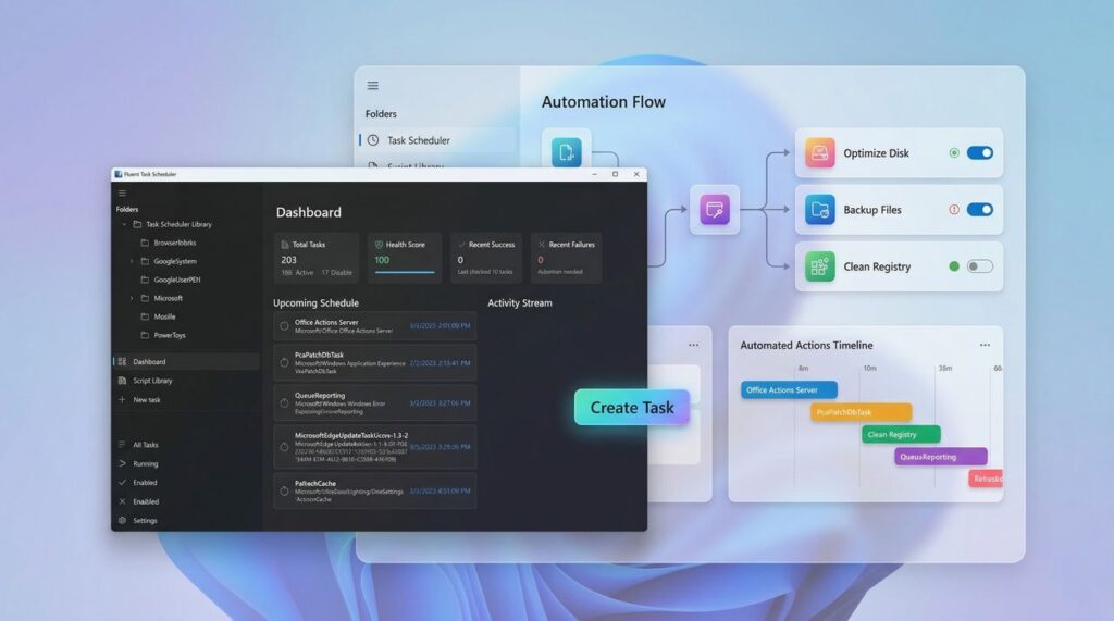 Someone rebuilt Task Scheduler for Windows 11 and it goes way harder than it has any right to