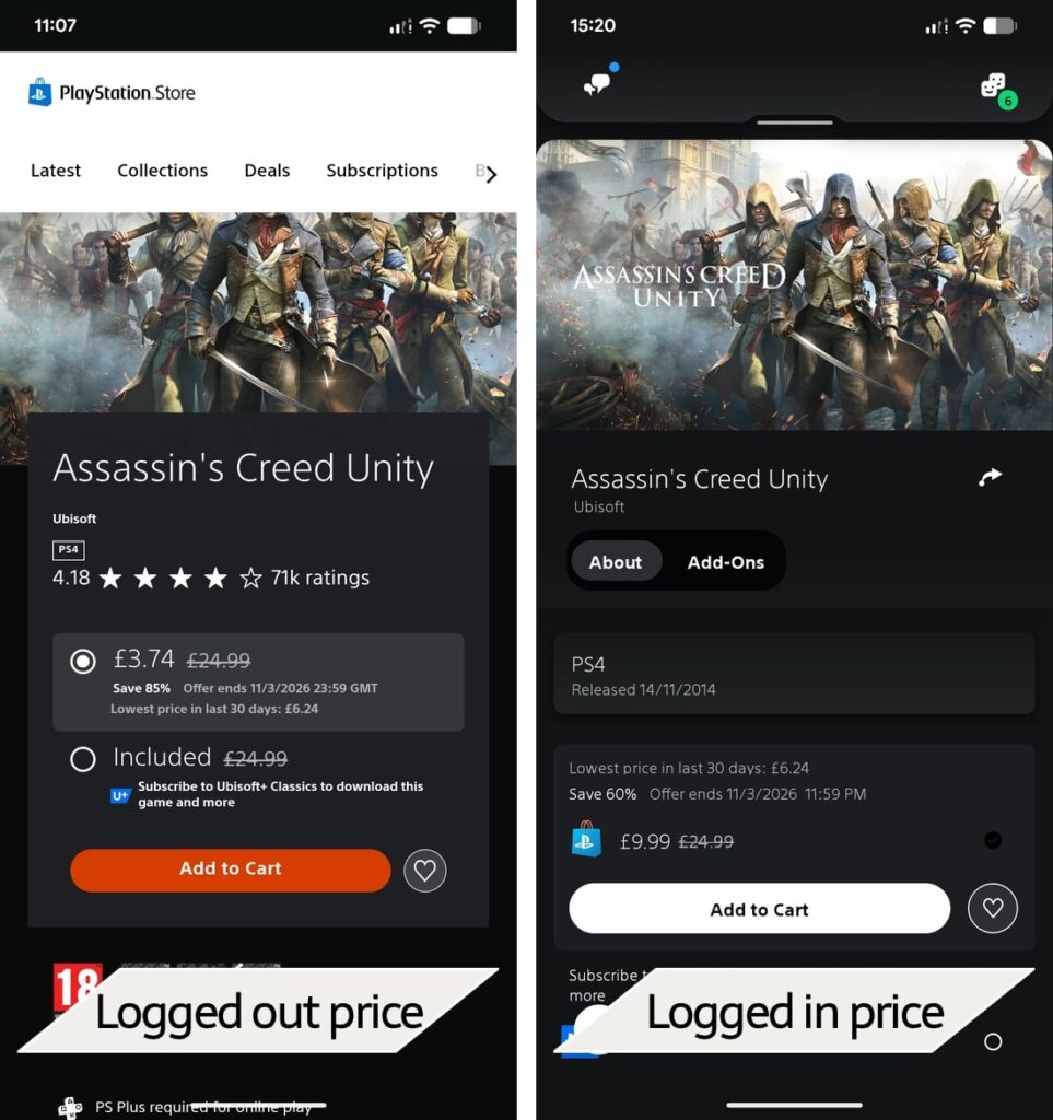 Sony is experimenting with dynamic discounts on the PlayStation Store