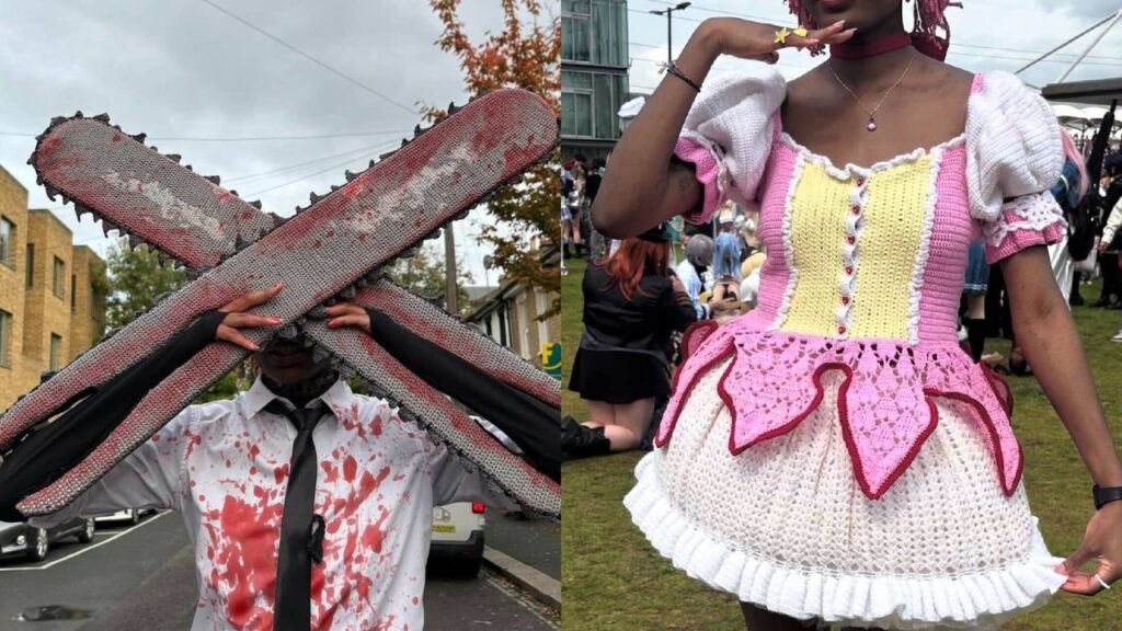 This cosplayer takes crochet to wild new heights by creating entire needlework outfits, and I’m feeling a little bad that the best I can do is a fuzzy shrimp
