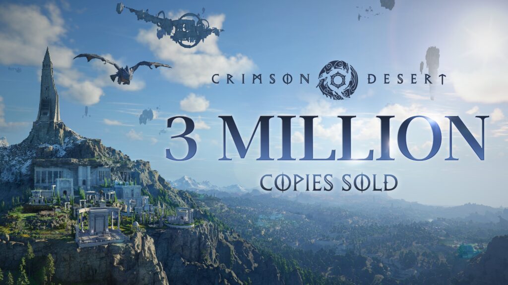 Crimson Desert has sold over 3 million copies