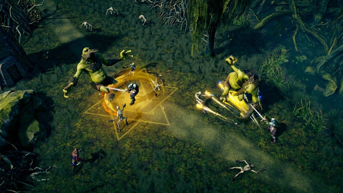 Indirectly build your empire by paying heroes to do the work you don’t want to in the RTS city-builder Crown of Greed, out today