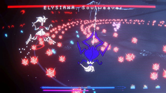 God is dead and I am a bullet hell boss of my own making in the physics-based dicerolling roguelike DeeSicks