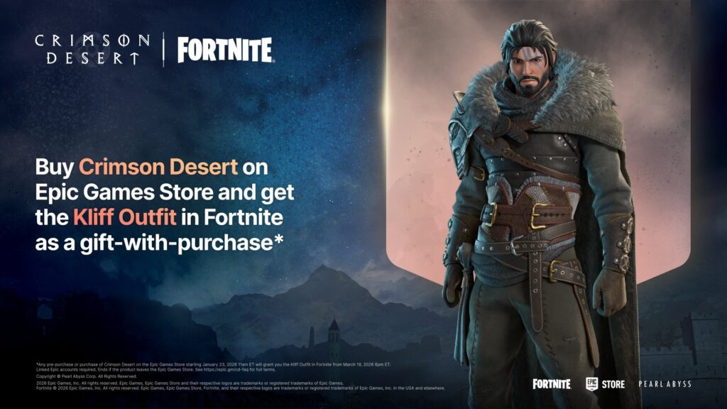 Fortnite is getting an exclusive Crimson Desert skin