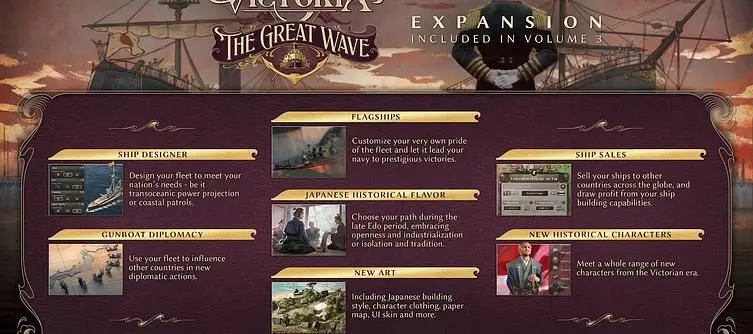 Victoria 3: Volume 3 Unveiled, Major Naval Expansion The Great Wave and Two Immersion Packs Coming in 2026 and Early 2027