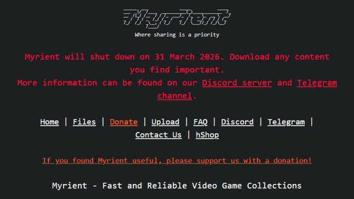 Ongoing RAM price crisis cited as one of the reasons “game preservation service” Myrient is shutting down this month