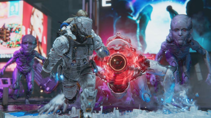 If Pragmata’s fake New York looks AI-generated to you, good, it’s meant to, but the tech itself hasn’t touched the game