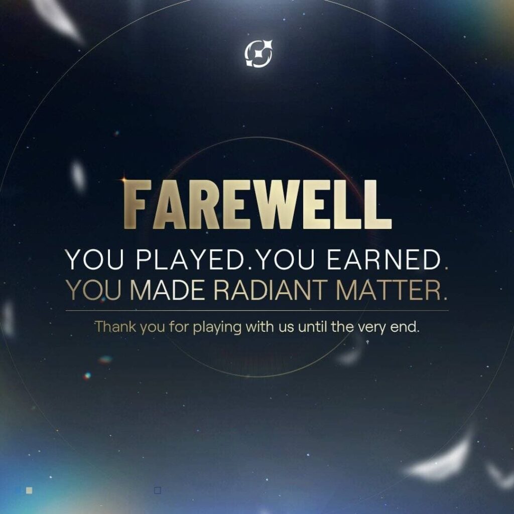 Radiant Closes Its Gaming Rewards Service