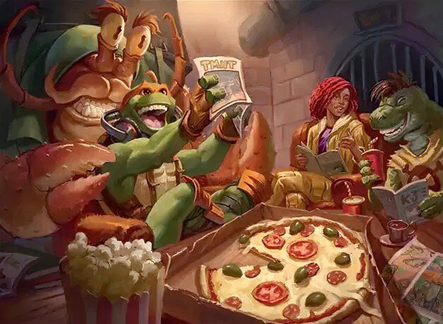 Every pizza card in Magic’s TMNT set, ranked from delicious to revolting