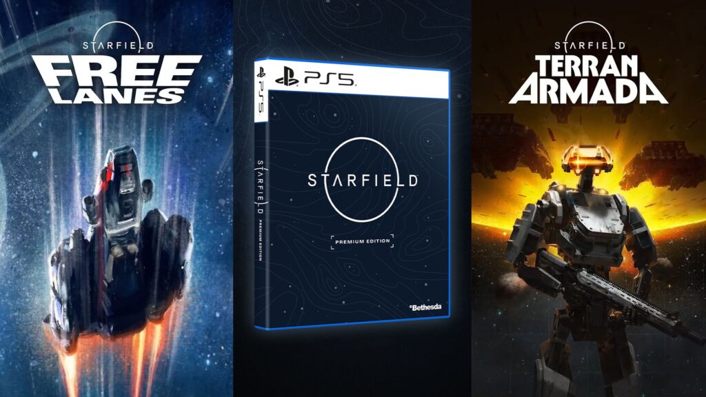 The PS5 version, Free Lanes update and the Terran Armada DLC for Starfield will be coming on April 7