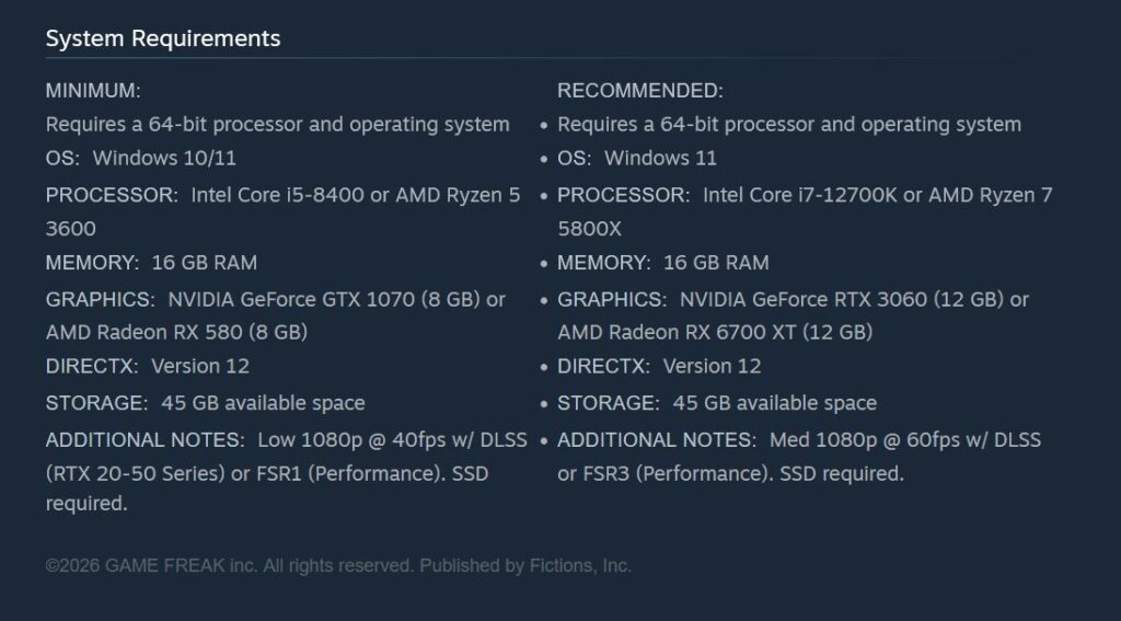 Beast of Reincarnation Pre-Load is Live, Game Freak Shares Updated PC Requirements