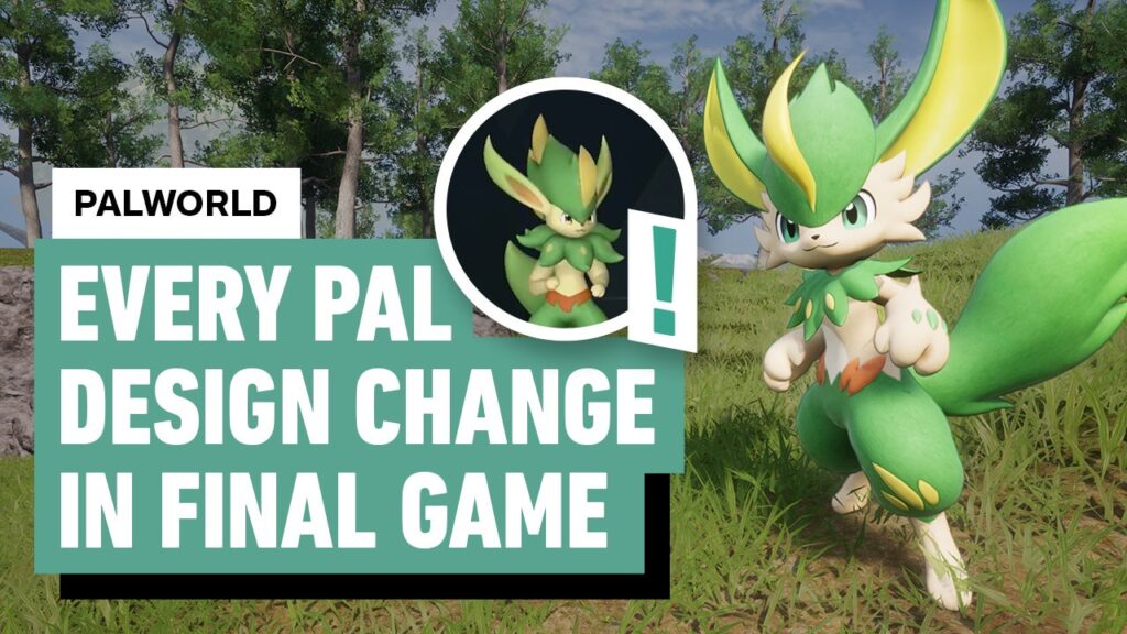 Every Pal Design Change in Palworld (Early Access vs. 1.0)