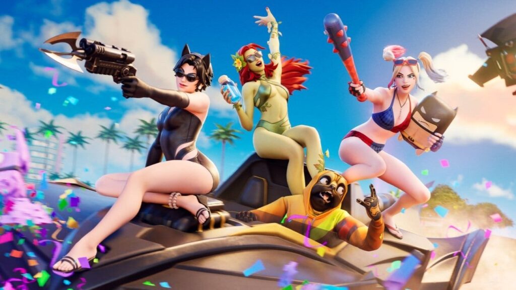 Fortniteβs Skimpy New Poison Ivy and Harley Quinn Swimwear Skins Are Locked to Modes Rated 13+