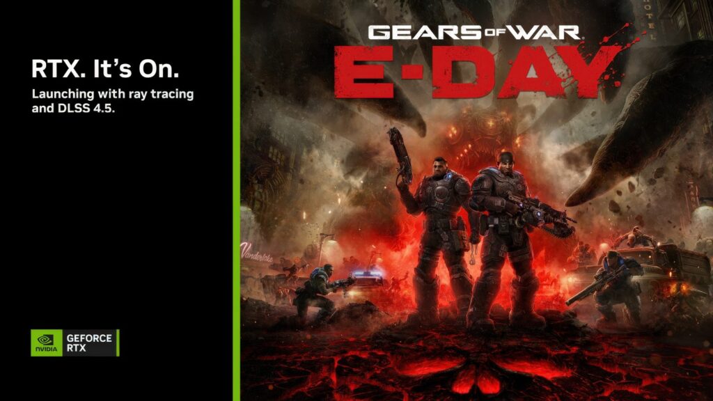 Gears of War: E-Day Will Launch with NVIDIA DLSS 4.5 Dynamic Multi Frame Generation and Ray Tracing on PC