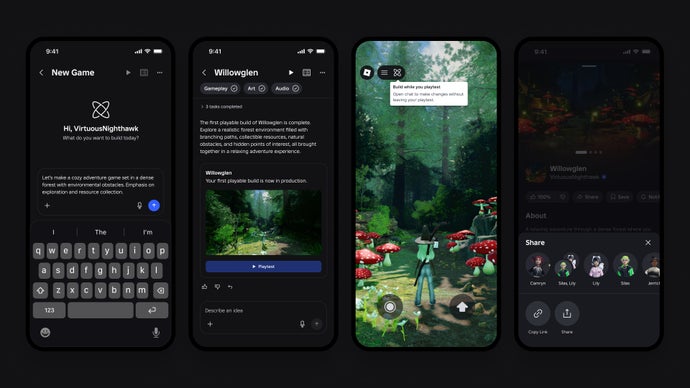 Roblox announce plans to let people AI generate basic games using text prompts stuck into a mobile app, but claim that won’t fill their homepage with AI slop